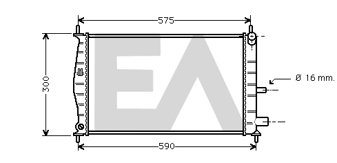 Radiator, engine cooling (31R22113)