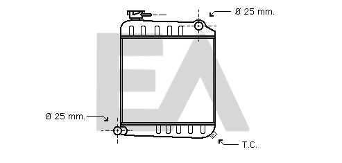 Radiator, engine cooling (31R05003)