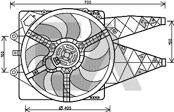 Fan, engine cooling (33V25062)