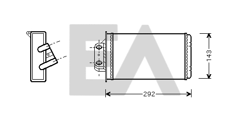Heat Exchanger, interior heating (45C25023)