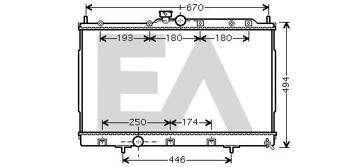 Radiator, engine cooling (31R51003)