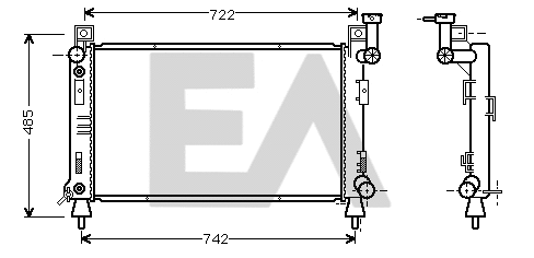 Radiator, engine cooling (31R12009)