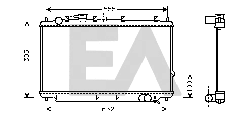 Radiator, engine cooling (31R36036)
