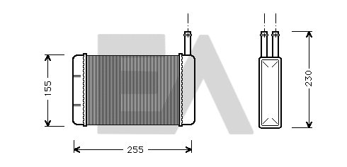 Heat Exchanger, interior heating (45C22009)