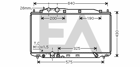 Radiator, engine cooling (31R26065)