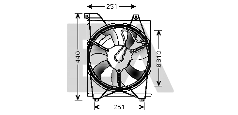 Fan, engine cooling (33V36016)