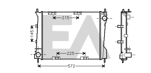 Radiator, engine cooling (31R60083)