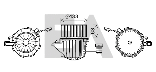 Electric Motor, interior blower (42A02010)
