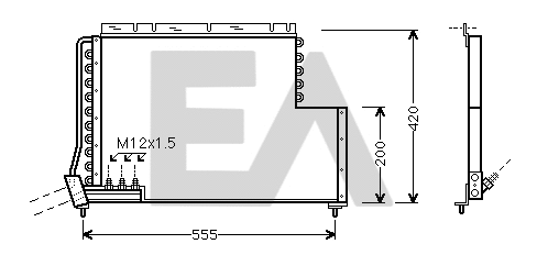 Condenser, air conditioning (30C78003)