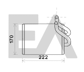 Heat Exchanger, interior heating (45C36023)