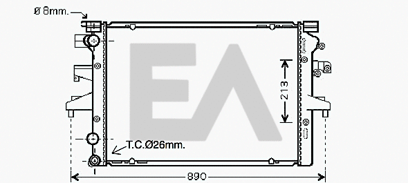 Radiator, engine cooling (31R77111)