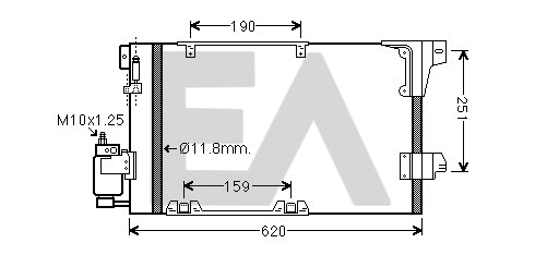 Condenser, air conditioning (30C54038)