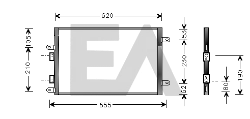 Condenser, air conditioning (30C03007)