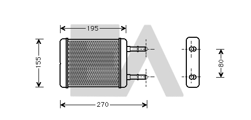 Heat Exchanger, interior heating (45C28002)