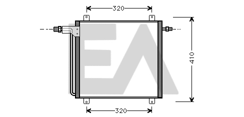 Condenser, air conditioning (30C60007)