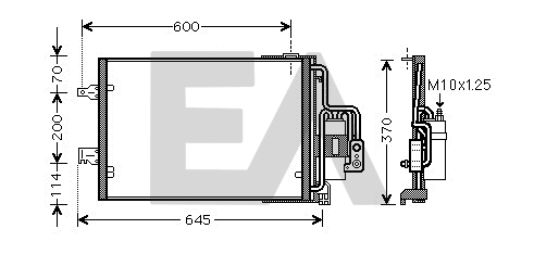 Condenser, air conditioning (30C54049)