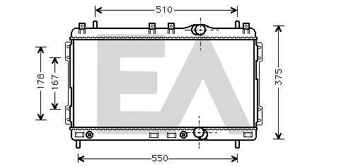 Radiator, engine cooling (31R12017)