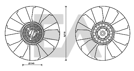 Fan Wheel, engine cooling (35C30C01)