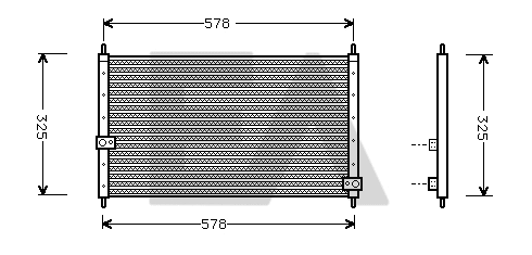 Condenser, air conditioning (30C26001)
