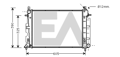 Radiator, engine cooling (31R62012)