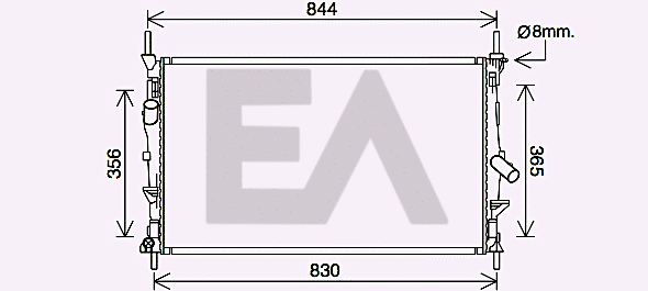 Radiator, engine cooling (31R22102)