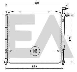 Radiator, engine cooling (31R36093)