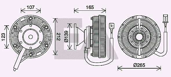 Fan Wheel, engine cooling (35C63D08)