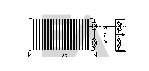 Heat Exchanger, interior heating (45C47005)
