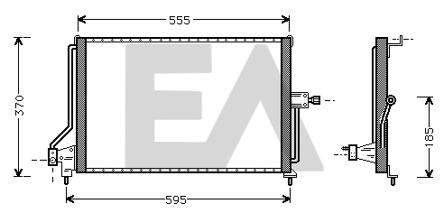 Condenser, air conditioning (30C54001)