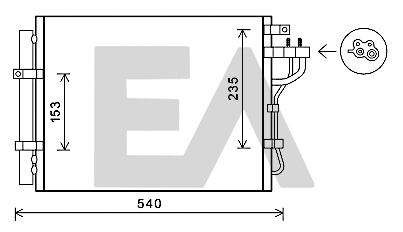 Condenser, air conditioning (30C36038)