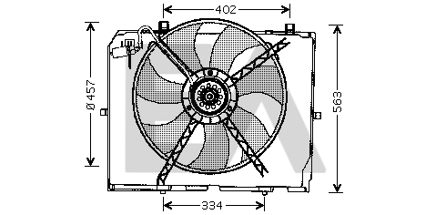 Fan, engine cooling (33V50003)