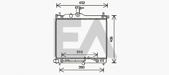 Radiator, engine cooling (31R28116)