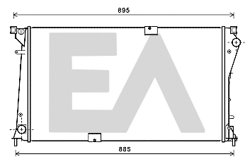 Radiator, engine cooling (31R60002)