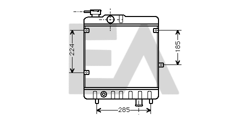 Radiator, engine cooling (31R25073)