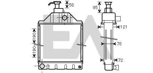 Radiator, engine cooling (31R46026)