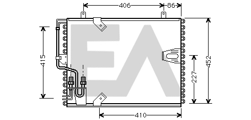 Condenser, air conditioning (30C07022)