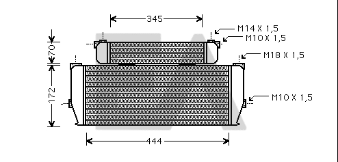 Oil Cooler, engine oil (37G21001)