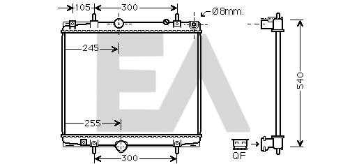 Radiator, engine cooling (31R55126)