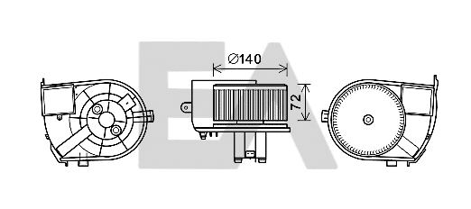 Electric Motor, interior blower (42A60020)