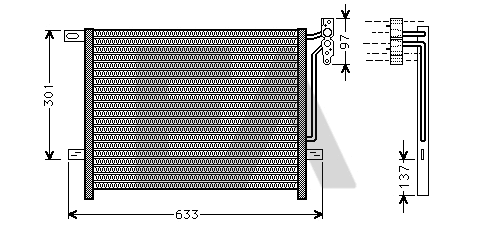 Condenser, air conditioning (30C07035)