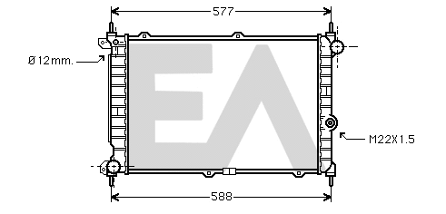 Radiator, engine cooling (31R54091)