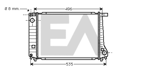 Radiator, engine cooling (31R07034)