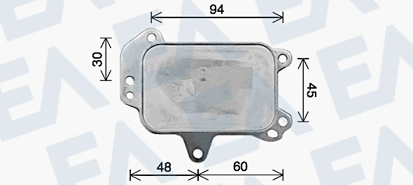 Oil Cooler, engine oil (37G55009)