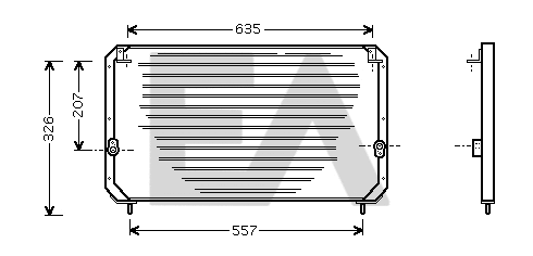 Condenser, air conditioning (30C71013)