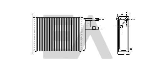 Heat Exchanger, interior heating (45C10007)