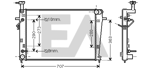 Radiator, engine cooling (31R28073)