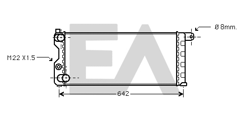 Radiator, engine cooling (31R25075)