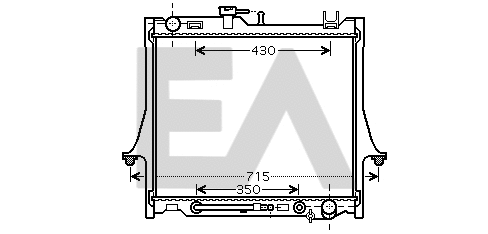 Radiator, engine cooling (31R29005)
