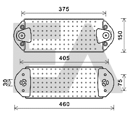Oil Cooler, engine oil (37G76007)