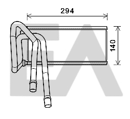 Heat Exchanger, interior heating (45C05023)